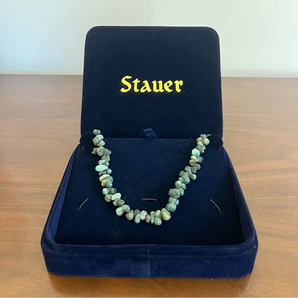 Stauer Cayman Emerald Necklace Green Precious Stones Gems 200 CTW Beautiful